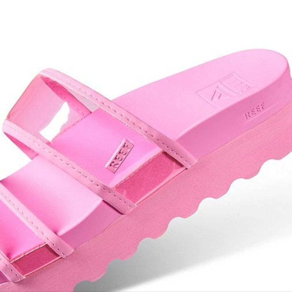 Reef Vista Hi-Energy Slide Sandals- Light Neon Pink - Picture 2 of 12